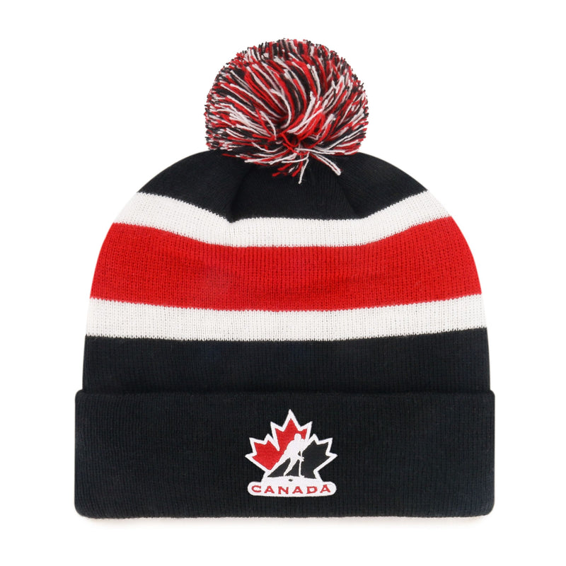 Toque with Breakaway Cuff and Pom Pom N3Z6