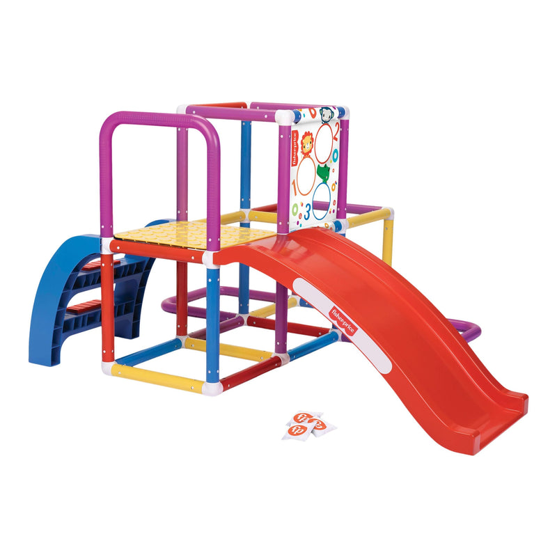 Price Jungle Kids' Outdoor Gym with Slide, Ages 2+ L1H0