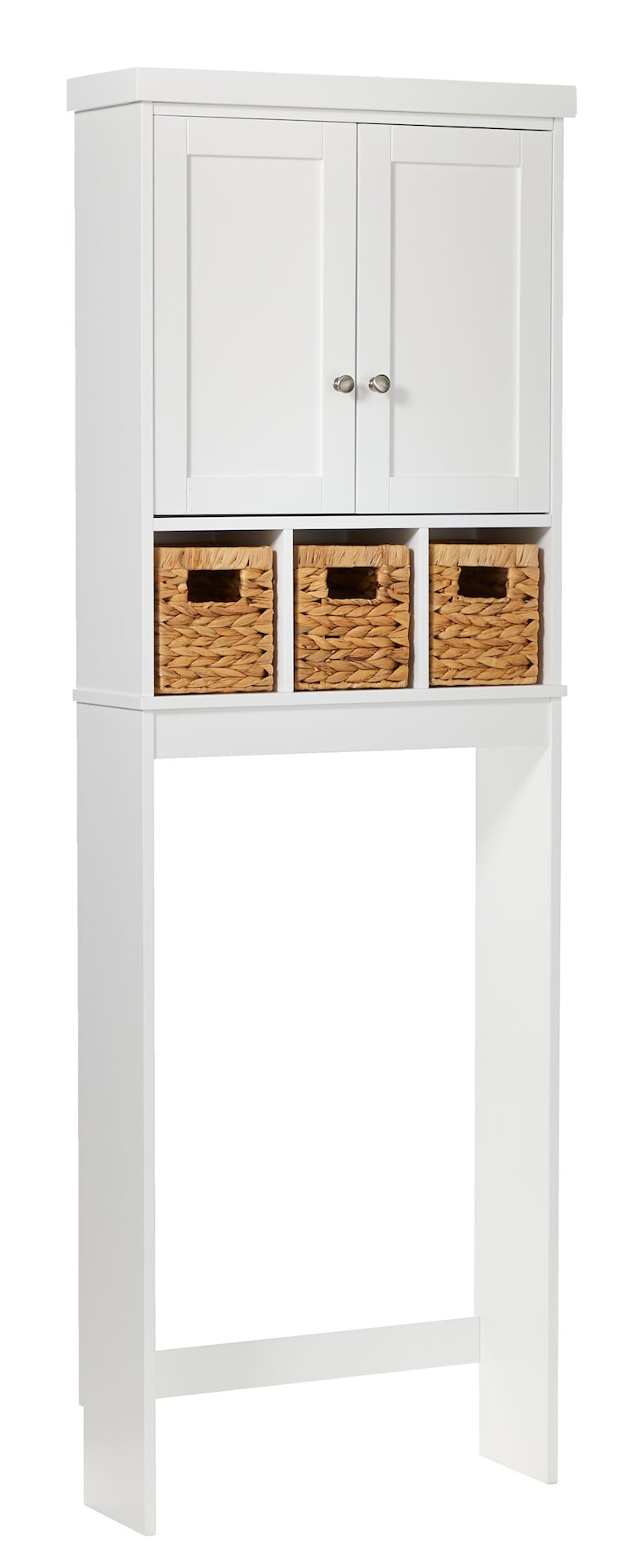 Basket Bathroom Space Saver, White B4F8 - product image 1