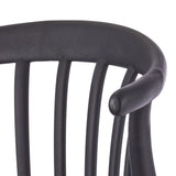 Elevated Plastic Bar Stool with Footrest, Black B4Z1 - product image 4