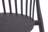 Elevated Plastic Bar Stool with Footrest, Black B8Q5 - product image 5