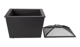 Lyall Square Outdoor Wood Firepit, 20-in, Black D9V6 - product image 2