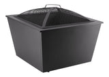 Lyall Square Outdoor Wood Firepit, 20-in, Black D9V6 - product image 3
