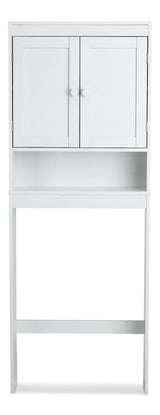 Orleans 2-Door Over-The-Toilet Spacesaver Bathroom Storage Cabinet, White B6X9 - product image 1