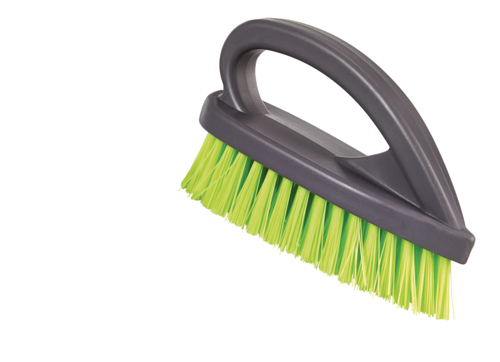 Multi-Purpose Scrub Brush with Angled & Stiff Fibre Bristles D4C4 - product image 1