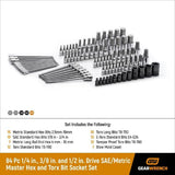 Bit Socket Set, 84-pc, SAE/Metric E4N1 - product image 6