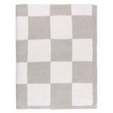 Childrenwear Tan Checkered Silky Mink Baby Blanket O7T2 - product image 1