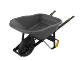 Pro Grade Heavy Duty Poly Tub Wheelbarrow, Poly/Plastic Tray, 6-cu-ft V7Q4 - product image 2