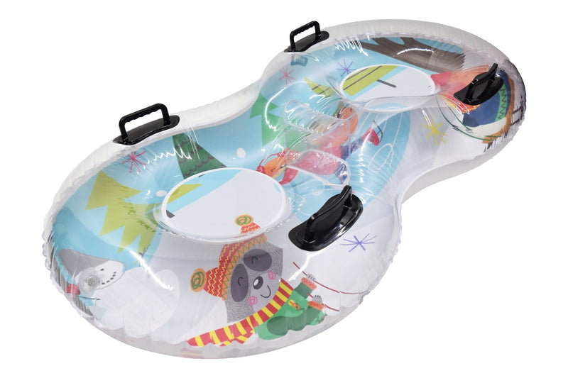 Living 2-Person Duo Inflatable Winter Snow Tube L8R5