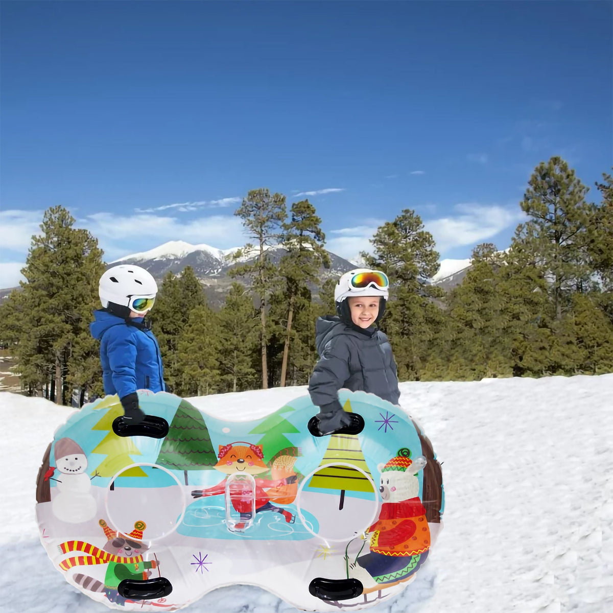 Living 2-Person Duo Inflatable Winter Snow Tube L8R5 - product image 4