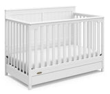 Hadley 4-in-1 Convertible Crib with Drawer, White P7Y2 - product image 1