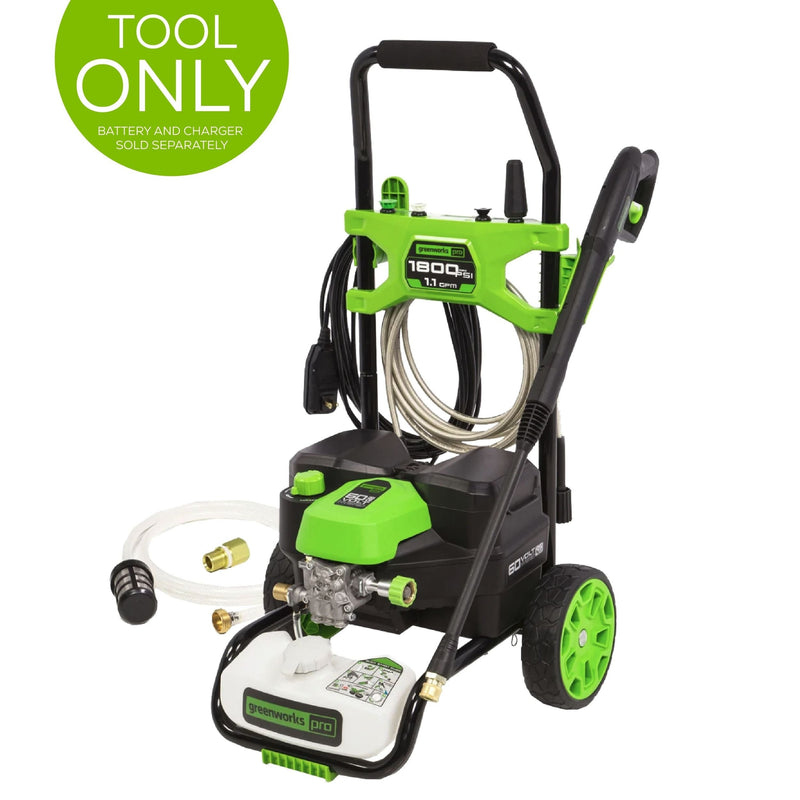 60V 1800PSI 1.2GPM Hybrid AC/DC Pressure Washer, Tool Only B6P1