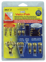 Pro Picture Hanger Kit, Brass Plated, 34-pc W5K0 - product image 1