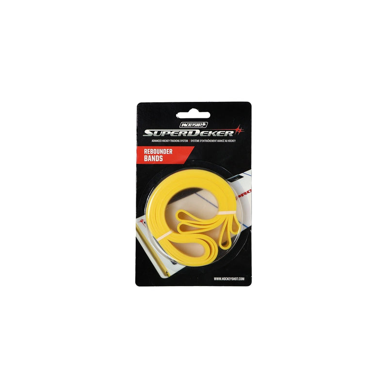 SuperDeker Rebounder Silicone Rubber Bands, Yellow, 2-pk Y4I2
