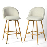 Modern Swivel Bar Stools, Beige, 2-pk T5X5 - product image 1