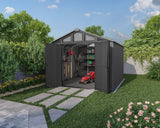 Apex Resin 2-Door Outdoor Storage Shed with Full Length Skylight, Grey, 10-ft x 11.5-ft T5L5 - product image 8