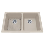Mythos Kitchen Granite Undermount Double Sink, 31 9/16-in Y5O1 - product image 1