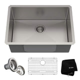 Standard PRO Undermount Stainless Steel Single Bowl Kitchen Sink, 23x18x10-in I0N1 - product image 1