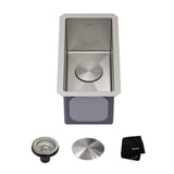 Standart PRO Undermount 16-Gauge Stainless Steel Single Bowl Bar Prep Kitchen Sink, 10-in H1X6 - product image 1