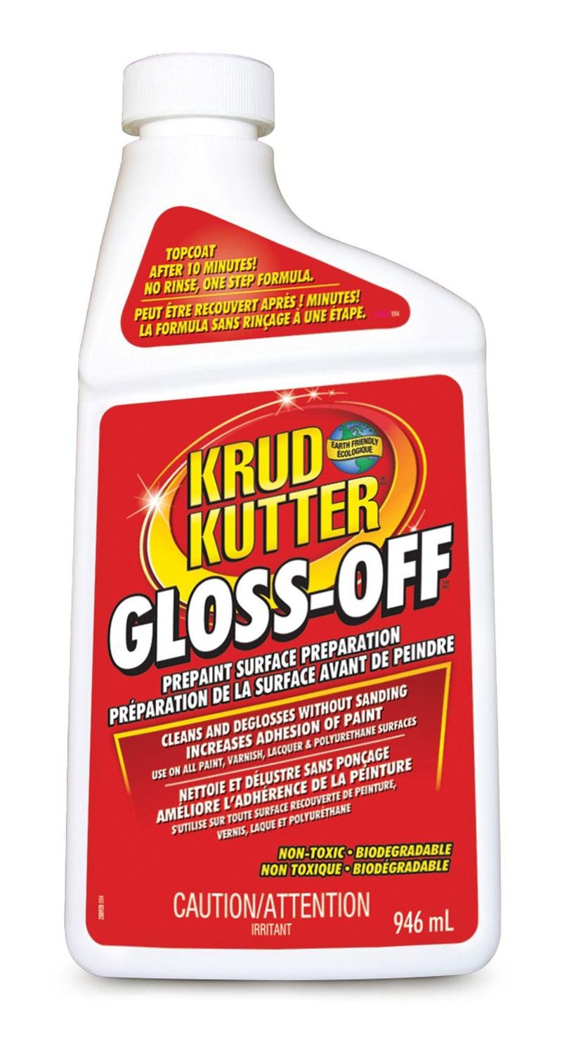 Gloss-Off Pre-Paint Surface Preparation, Cleaner & Deglosser Without Sanding, 946-mL K1U8