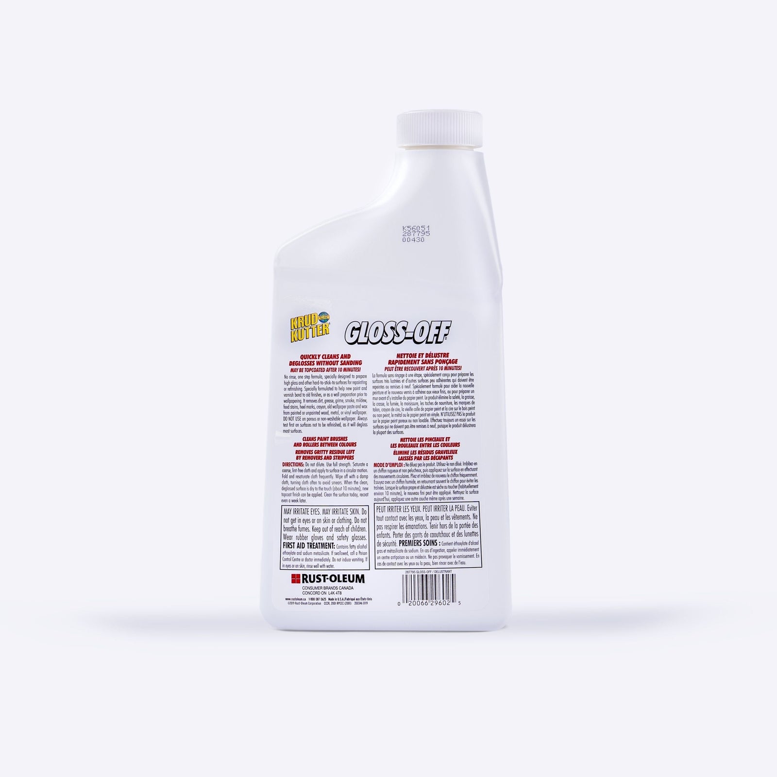 Gloss-Off Pre-Paint Surface Preparation, Cleaner & Deglosser Without Sanding, 946-mL K1U8 - product image 2