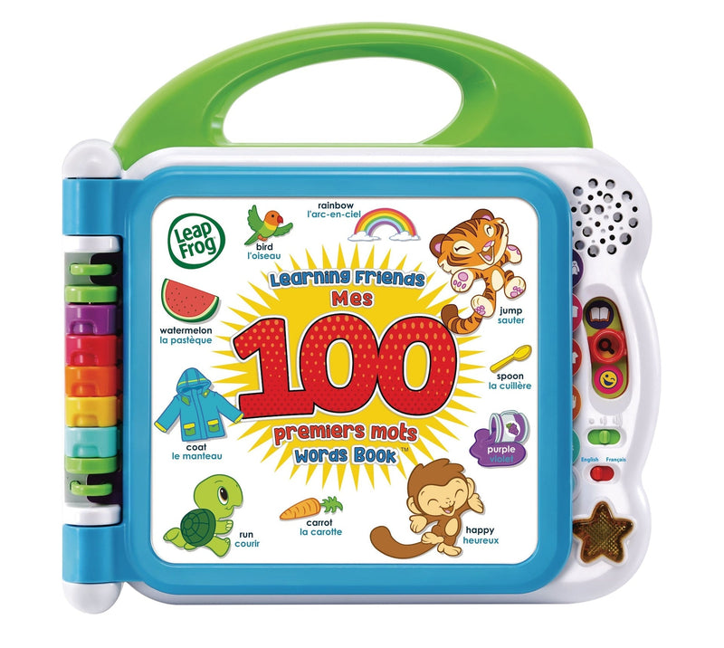 Learning Friends 100 Words Book Play Toy For Toddlers, Bilingual, Ages 18m+ Y7M4