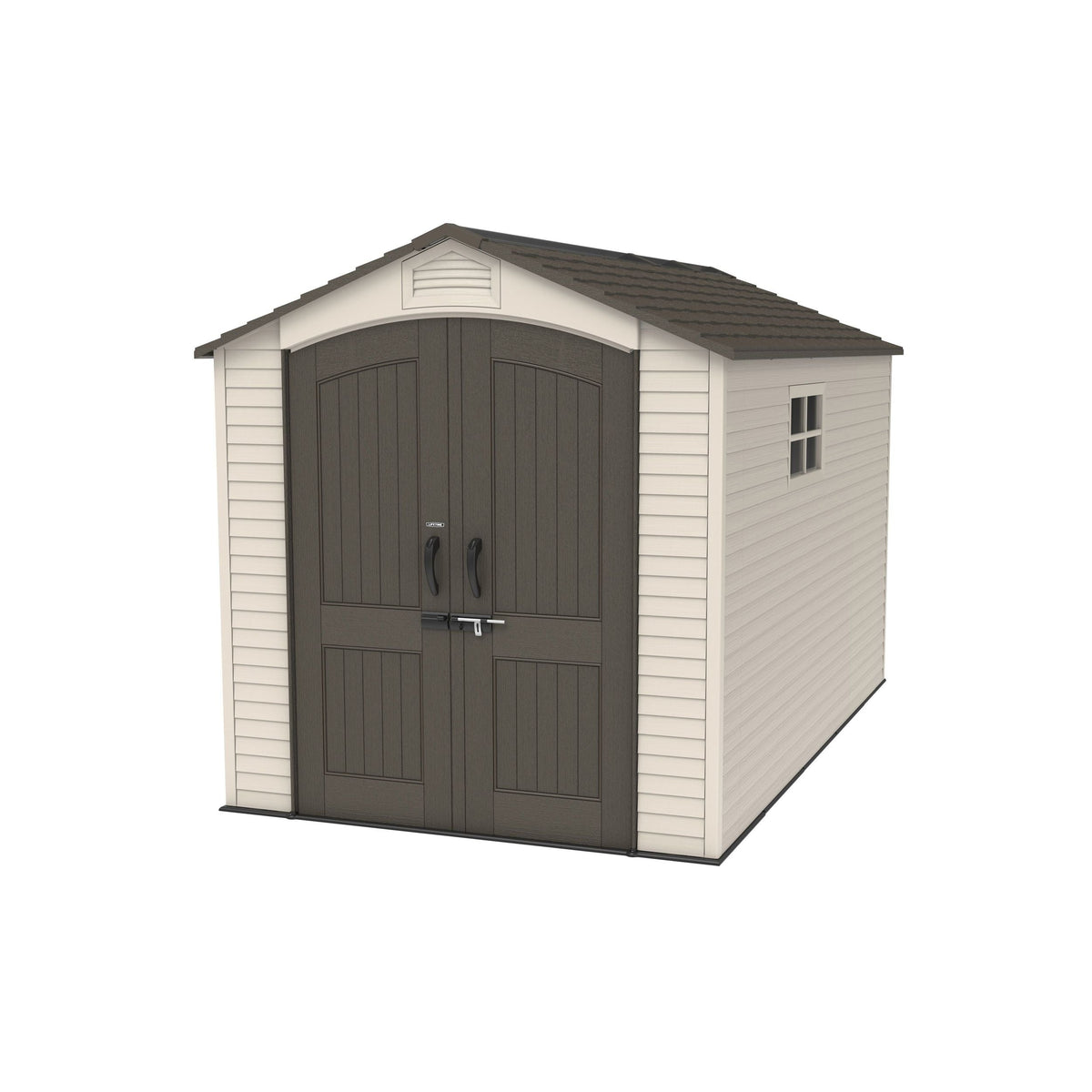 Lockable Steel Shed, Beige, 7 x 12 -ft Y5N5 - product image 2