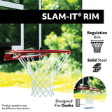 Portable Adjustable Basketball Backboard, Hoop & Net System, 48-in F6Z6 - product image 5