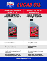 Oil High Performance Synthetic Motorcycle Oil SAE, 946-mL U7E3 - product image 3