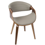 Symphony Faux Leather Dining/ Accent Chair, Grey E9W1 - product image 1