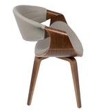 Symphony Faux Leather Dining/ Accent Chair, Grey E9W1 - product image 3