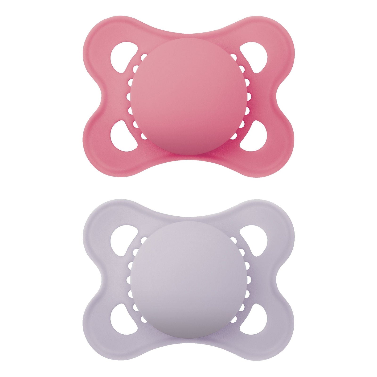 Matte Non-Deco Pacifier, 0-6 Months, Girl, 2-pk C8W6 - product image 1