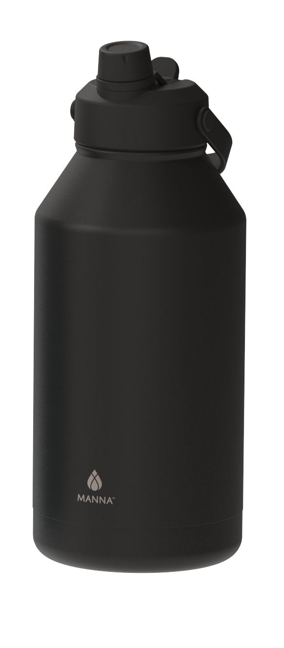 Dual Mouth Flip Lid Double Wall Stainless Steel Water Bottle, 64-oz G4Q3
