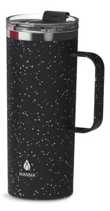 Tahoe Insulated Stainless Steel Mug with Leakproof Lid, Speckled Black, 591-mL E8K6 - product image 1
