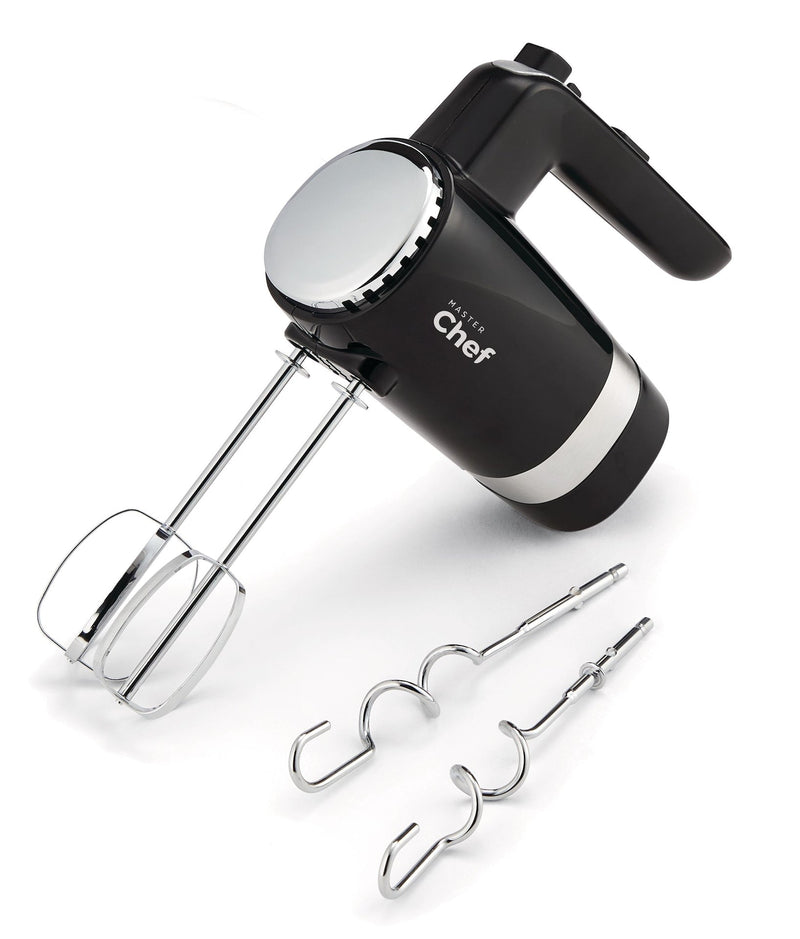 300W 5-Speed Electric Hand Mixer with Storage Base, Black D5J5