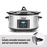 Digital Programmable Slow Cooker, Stainless Steel, 6qt S3S7 - product image 3