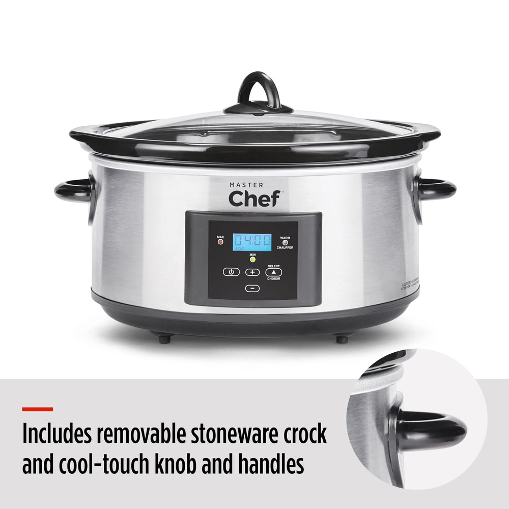 Digital Programmable Slow Cooker, Stainless Steel, 6qt S3S7 - product image 3