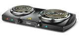 Double Burner Hot Plate, Black, 1500W T4T9 - product image 1