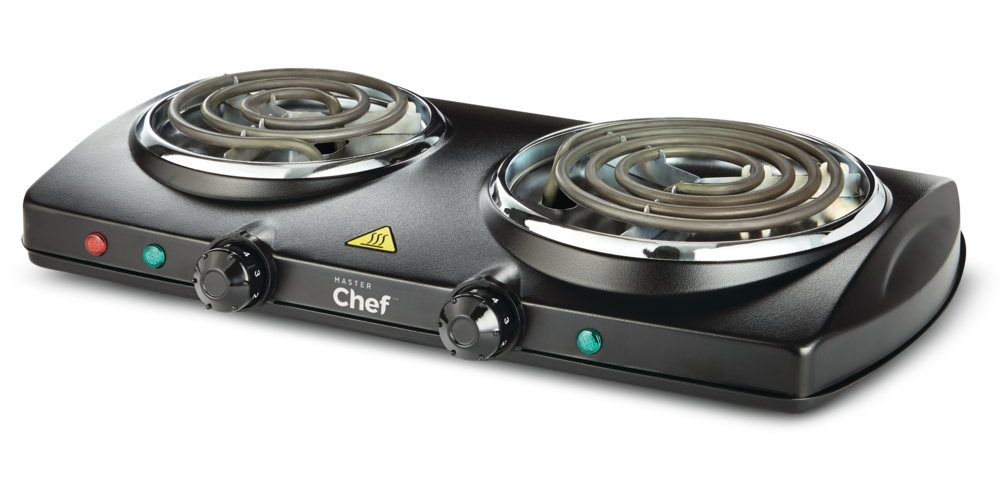 Double Burner Hot Plate, Black, 1500W T4T9 - product image 1