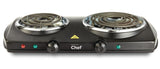 Double Burner Hot Plate, Black, 1500W T4T9 - product image 2
