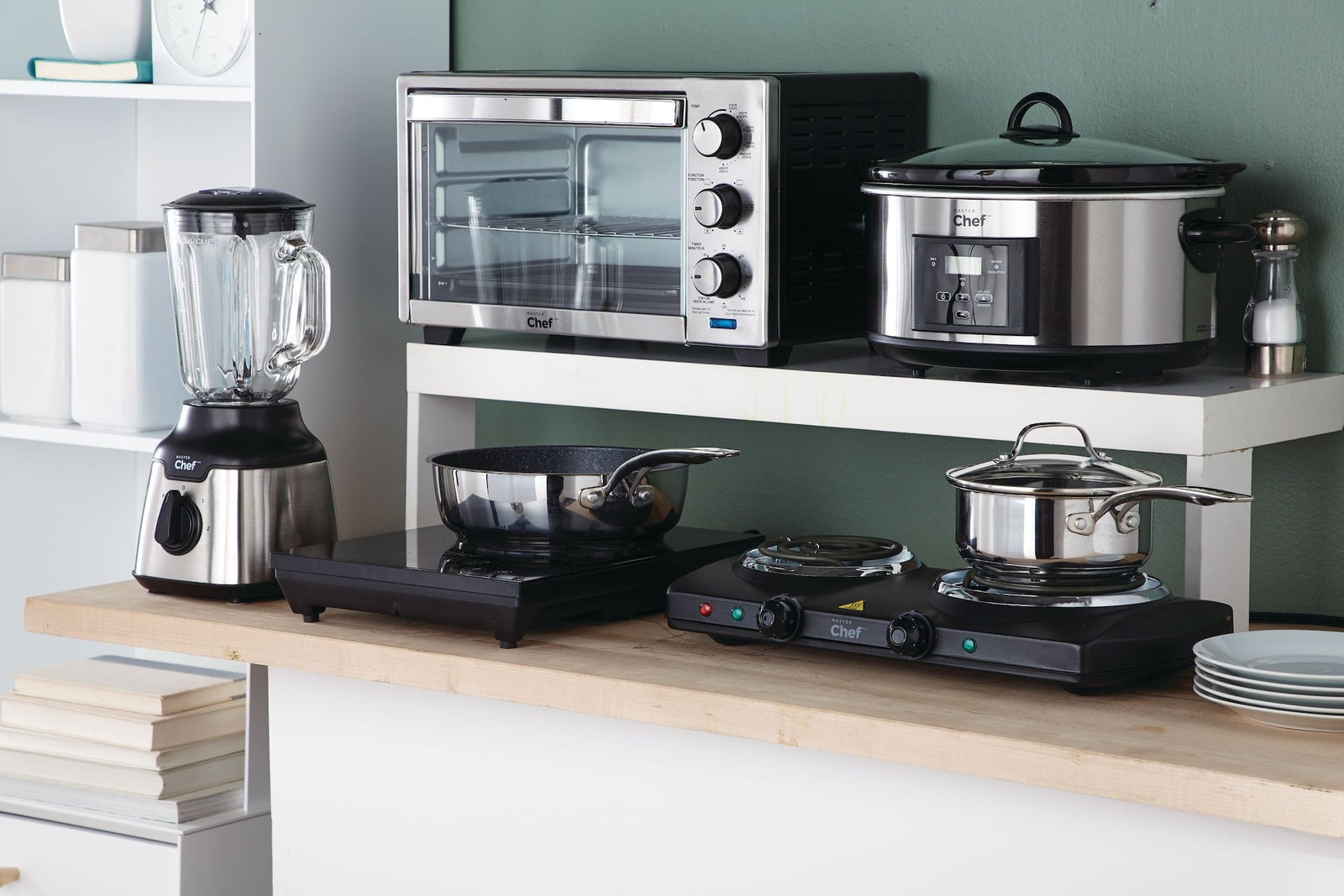 Double Burner Hot Plate, Black, 1500W U9N8 - product image 8