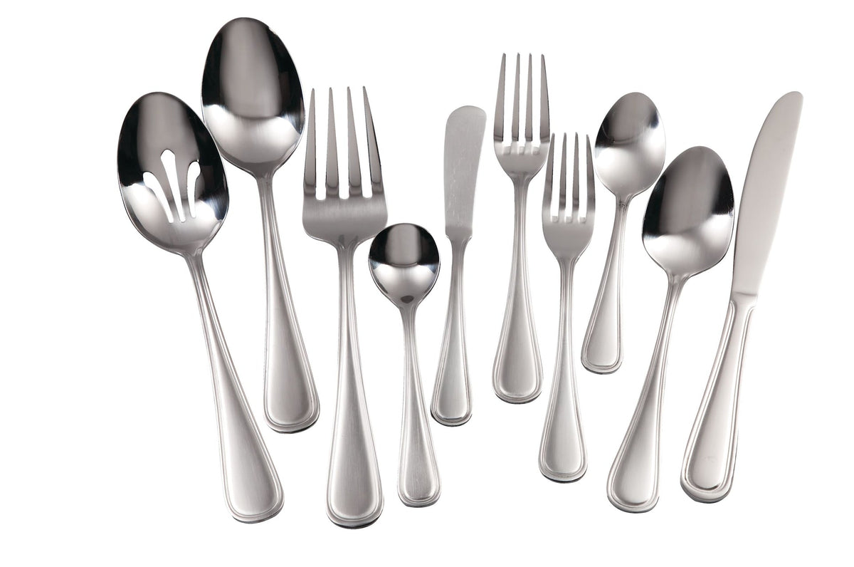 Stainless Steel Flatware Set, Serves 8, 45-pc Y3W8 - product image 1