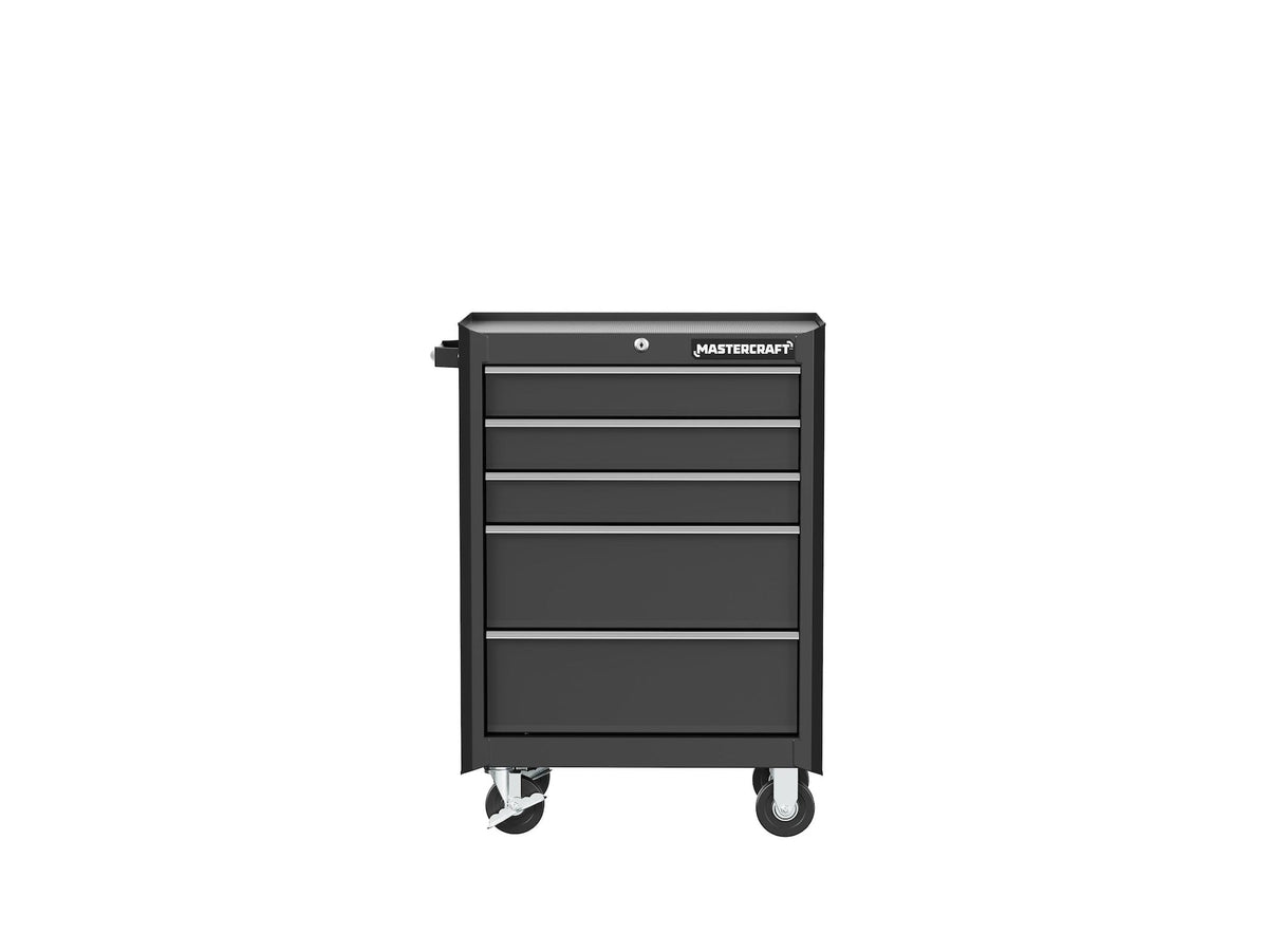5-Drawer Tool Storage Cabinet, Black, 24-in K1H6 - product image 3
