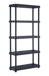 Adjustable 5-Shelf Resin/ Plastic Storage Rack/ Shelving Unit, 36 x 14 x 72-in W3Y2 - product image 1