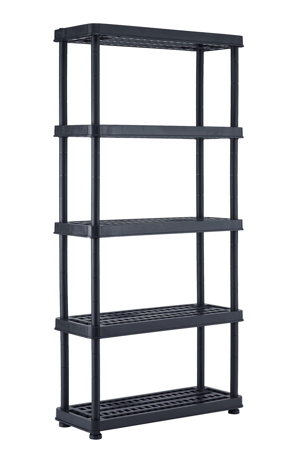 Adjustable 5-Shelf Resin/ Plastic Storage Rack/ Shelving Unit, 36 x 14 x 72-in Q6B2 - product image 1
