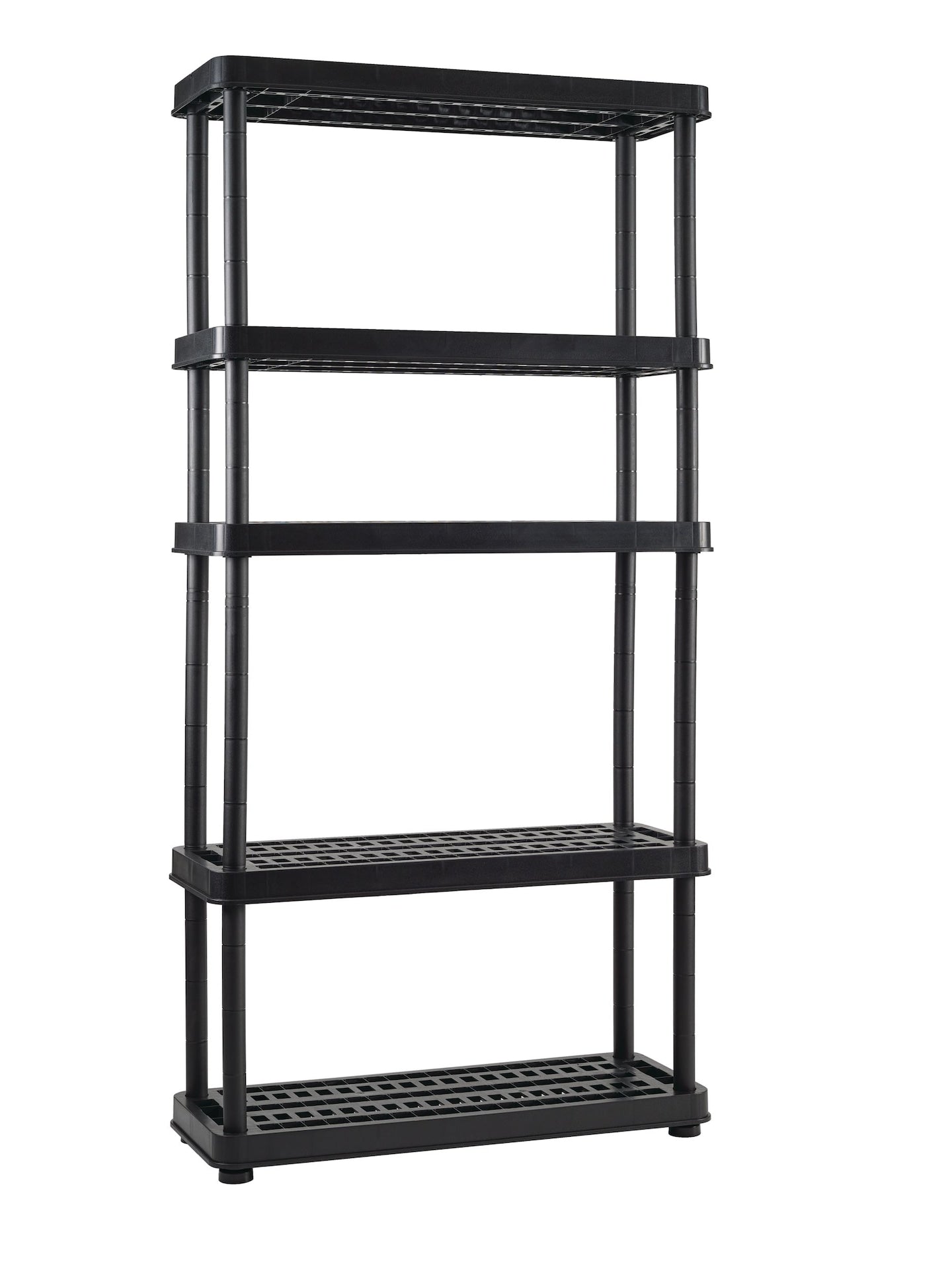 Adjustable 5-Shelf Resin/ Plastic Storage Rack/ Shelving Unit, 36 x 14 x 72-in W3Y2 - product image 3