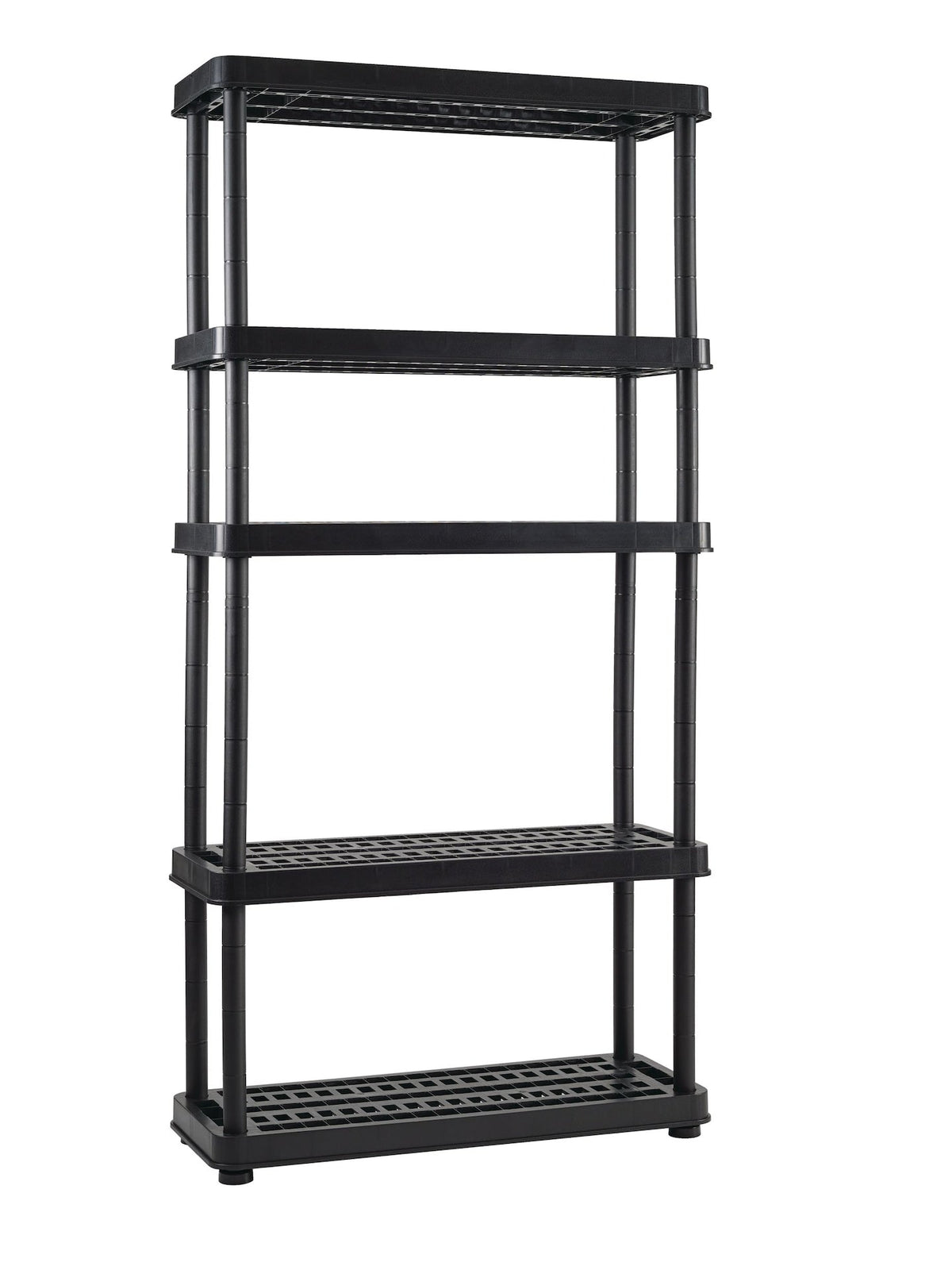 Adjustable 5-Shelf Resin/ Plastic Storage Rack/ Shelving Unit, 36 x 14 x 72-in Q6B2 - product image 3