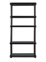 Adjustable 5-Shelf Resin/ Plastic Storage Rack/ Shelving Unit, 36 x 14 x 72-in Q6B2 - product image 5