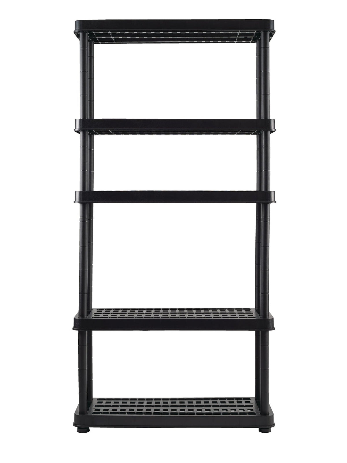 Adjustable 5-Shelf Resin/ Plastic Storage Rack/ Shelving Unit, 36 x 14 x 72-in Q6B2 - product image 5