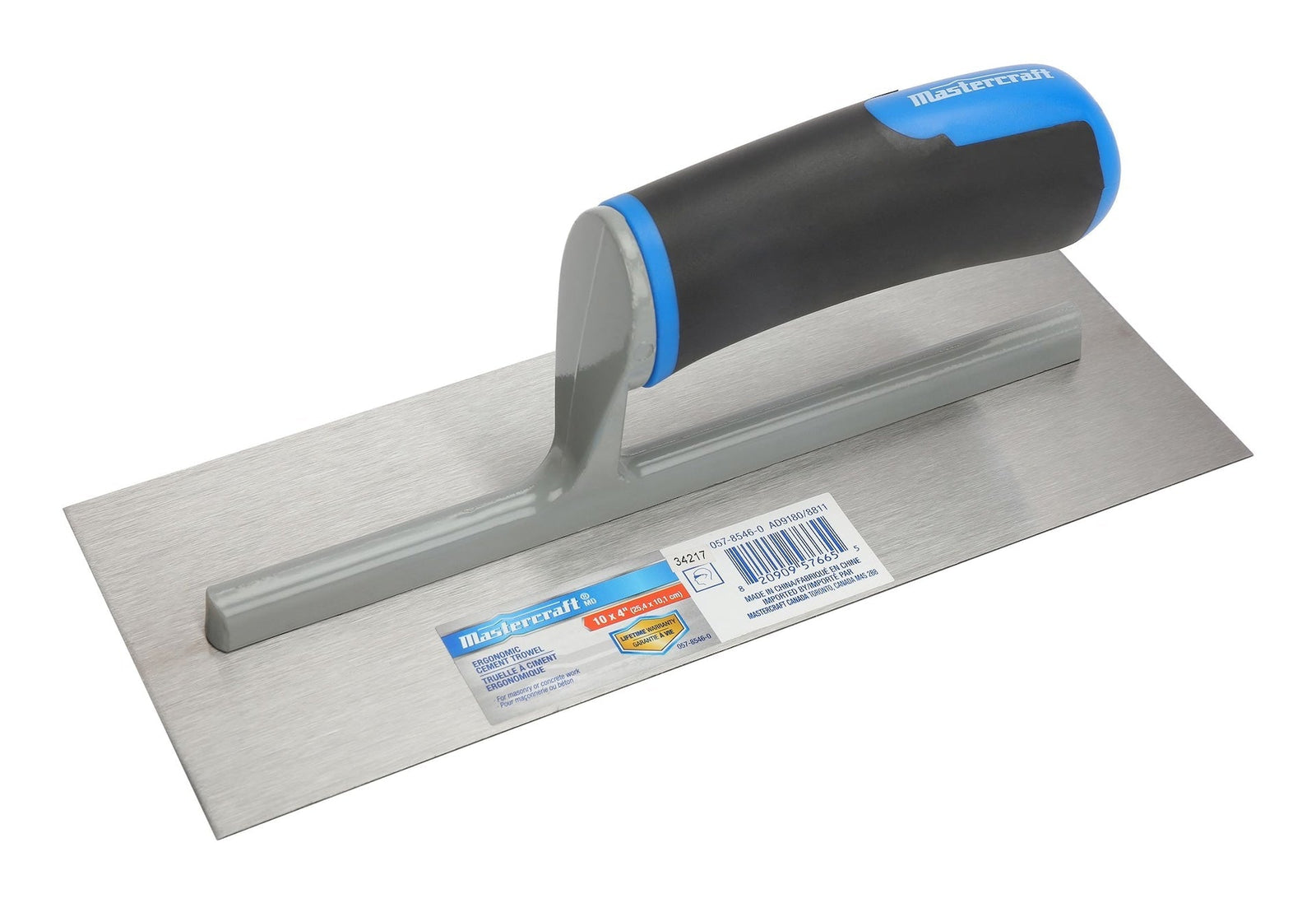 Ergonomic Steel Cement Trowel For Masonry & Concrete Work, 4 x 10-in R2Q3 - product image 1